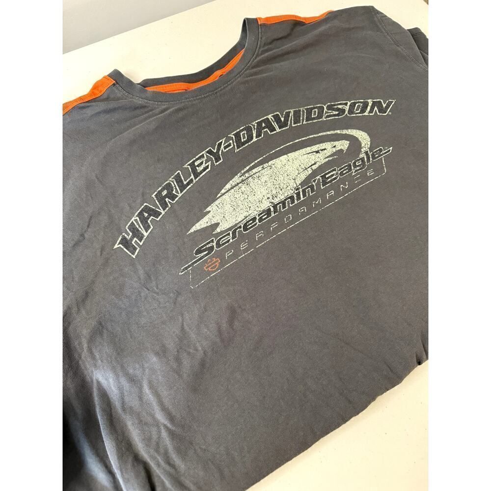 Men's Harley Davidson Long Sleeve Screaming Eagle Grey 3XL